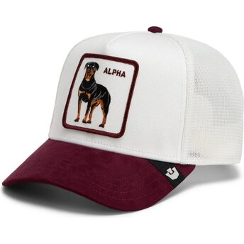 Petten gebogen wit snapback Suede Alpha Microsuede The Farm Goorin Bros.