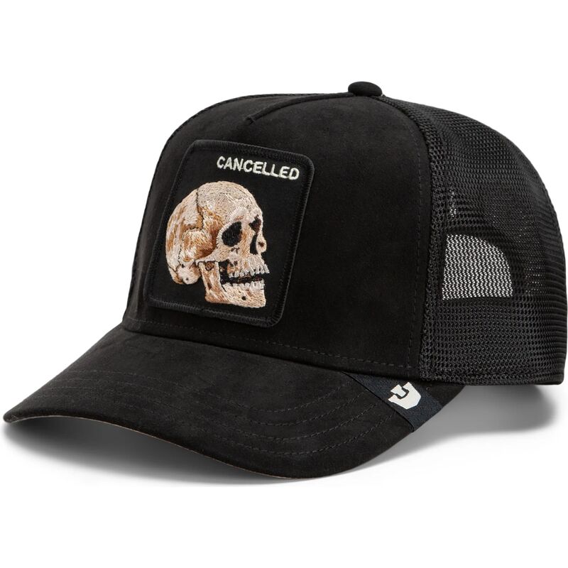 petten-gebogen-zwart-snapback-suede-cancelled-skull-microsuede-the-farm-goorin-bros petten-gebogen-zwart-snapback-suede-cancelled-skull-microsuede-the-farm-goorin-bros