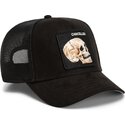 petten-gebogen-zwart-snapback-suede-cancelled-skull-microsuede-the-farm-goorin-bros