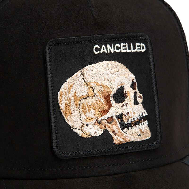 petten-gebogen-zwart-snapback-suede-cancelled-skull-microsuede-the-farm-goorin-bros petten-gebogen-zwart-snapback-suede-cancelled-skull-microsuede-the-farm-goorin-bros