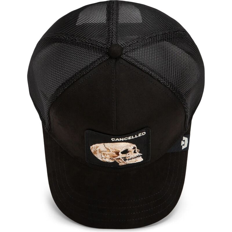 petten-gebogen-zwart-snapback-suede-cancelled-skull-microsuede-the-farm-goorin-bros petten-gebogen-zwart-snapback-suede-cancelled-skull-microsuede-the-farm-goorin-bros