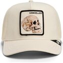 petten-gebogen-beige-snapback-suede-cancelled-skull-microsuede-the-farm-goorin-bros