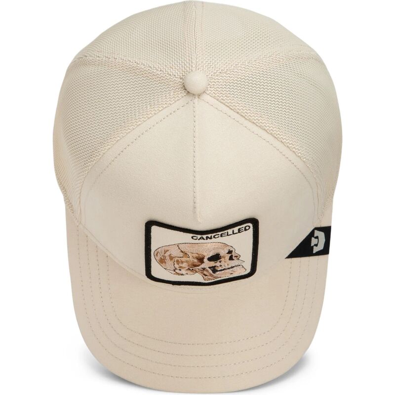 petten-gebogen-beige-snapback-suede-cancelled-skull-microsuede-the-farm-goorin-bros