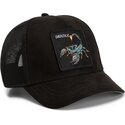 petten-gebogen-zwart-snapback-suede-scorpion-microsuede-the-farm-goorin-bros