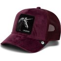 petten-gebogen-rood-snapback-velour-legend-the-farm-goorin-bros