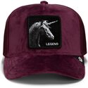 petten-gebogen-rood-snapback-velour-legend-the-farm-goorin-bros