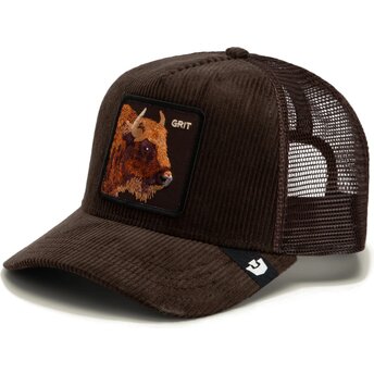 Petten gebogen bruin snapback Corduroy Grit Ridgeline The Farm Goorin Bros.