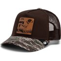 petten-gebogen-bruin-snapback-engraved-dog-camo-glitch-the-farm-goorin-bros