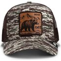 petten-gebogen-camouflage-snapback-engraved-bear-camo-glitch-the-farm-goorin-bros