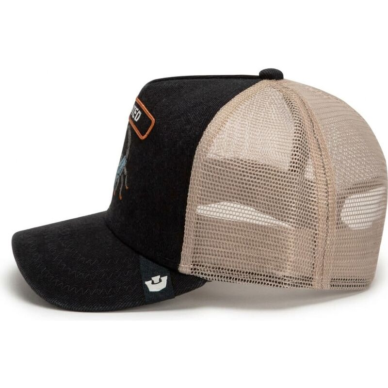 petten-gebogen-zwart-snapback-wanted-rocker-denim-after-dark-the-farm-goorin-bros