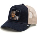 petten-gebogen-marineblauw-snapback-guard-denim-after-dark-the-farm-goorin-bros
