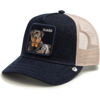 Petten gebogen marineblauw snapback Guard Denim After Dark The Farm Goorin Bros.