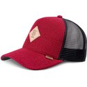 petten-gebogen-rood-snapback-hft-knitted-fab-van-djinns