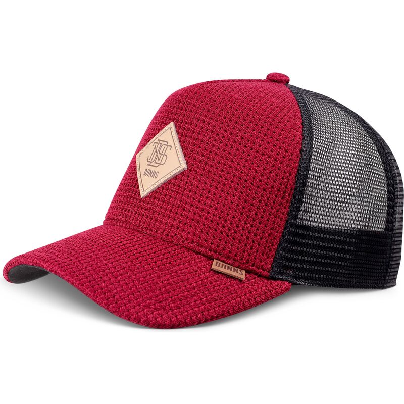 petten-gebogen-rood-snapback-hft-knitted-fab-van-djinns