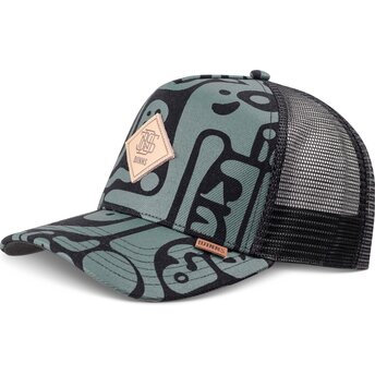 Petten gebogen groen snapback HFT Denim Oracle van Djinns