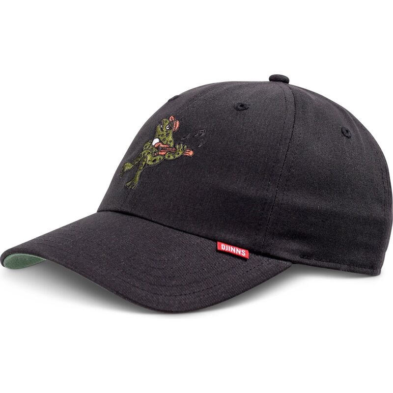 petten-gebogen-zwart-verstelbaar-do-nothing-club-weird-vibes-frog-van-djinns