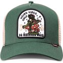petten-gebogen-groen-snapback-hft-do-nothing-club-weird-vibes-frog-van-djinns