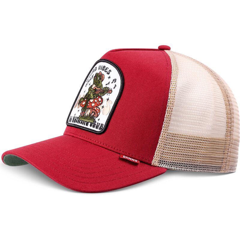 petten-gebogen-rood-snapback-hft-do-nothing-club-weird-vibes-frog-van-djinns