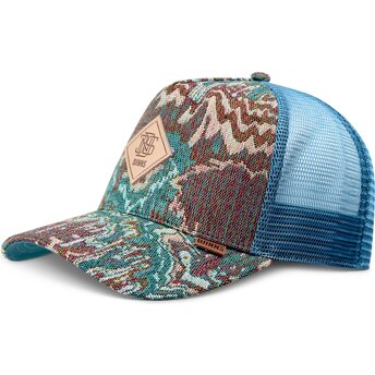 Petten gebogen meerkleurig snapback HFT Color Explo van Djinns