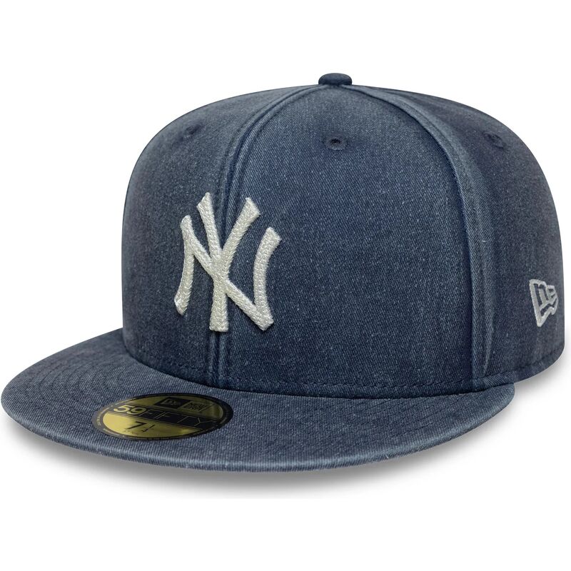 petten-plat-marineblauw-fitted-59fifty-washed-van-new-york-yankees-mlb-van-new-era petten-plat-marineblauw-fitted-59fifty-washed-van-new-york-yankees-mlb-van-new-era