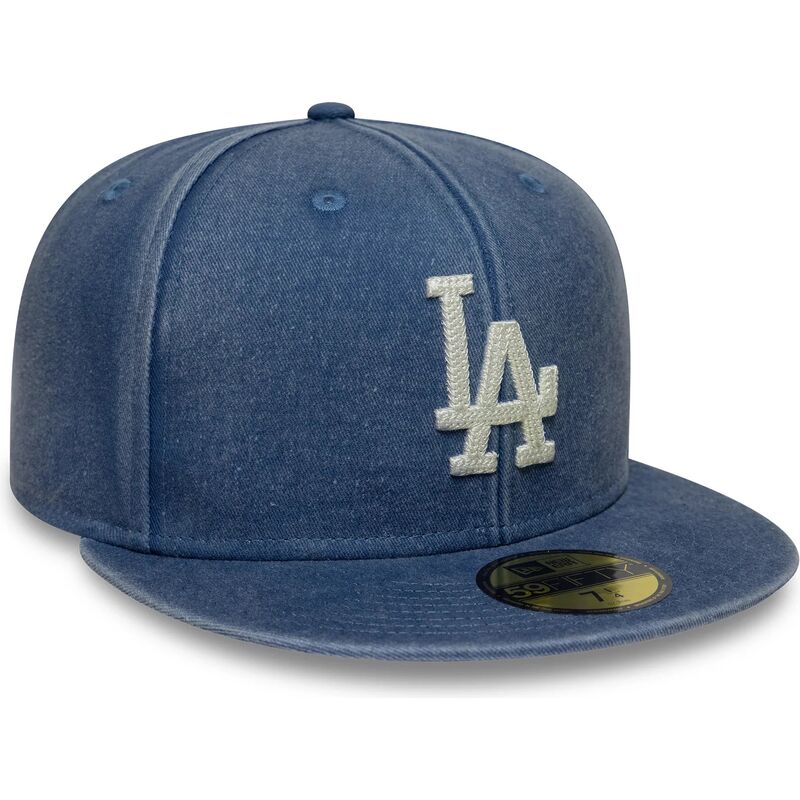 petten-plat-blauw-fitted-59fifty-washed-van-los-angeles-dodgers-mlb-van-new-era