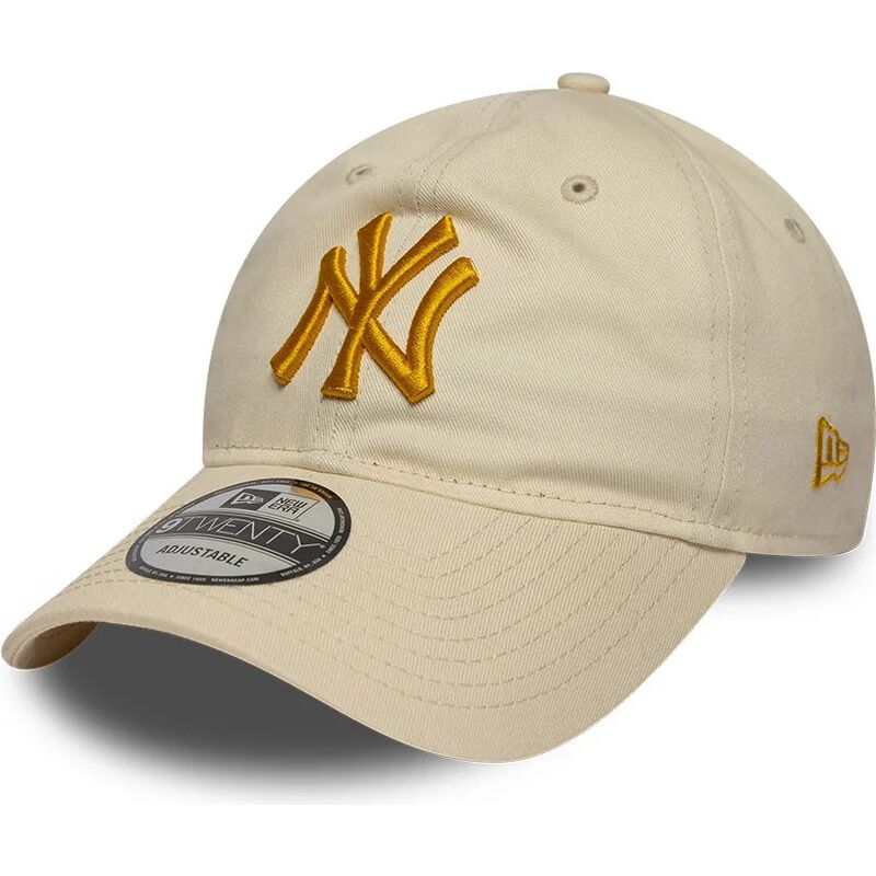 petten-gebogen-beige-verstelbaar-dorado-9twenty-league-essential-van-new-york-yankees-mlb-van-new-era