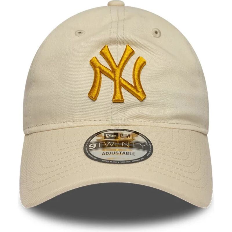 petten-gebogen-beige-verstelbaar-dorado-9twenty-league-essential-van-new-york-yankees-mlb-van-new-era
