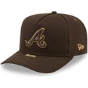 petten-gebogen-bruin-snapback-9fifty-a-frame-precurved-visor-pin-van-atlanta-braves-mlb-van-new-era