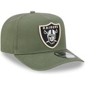 petten-gebogen-groen-snapback-9fifty-a-frame-precurved-side-pin-van-las-vegas-raiders-nfl-van-new-era