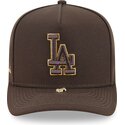petten-gebogen-bruin-snapback-9fifty-a-frame-precurved-visor-pin-van-los-angeles-dodgers-mlb-van-new-era