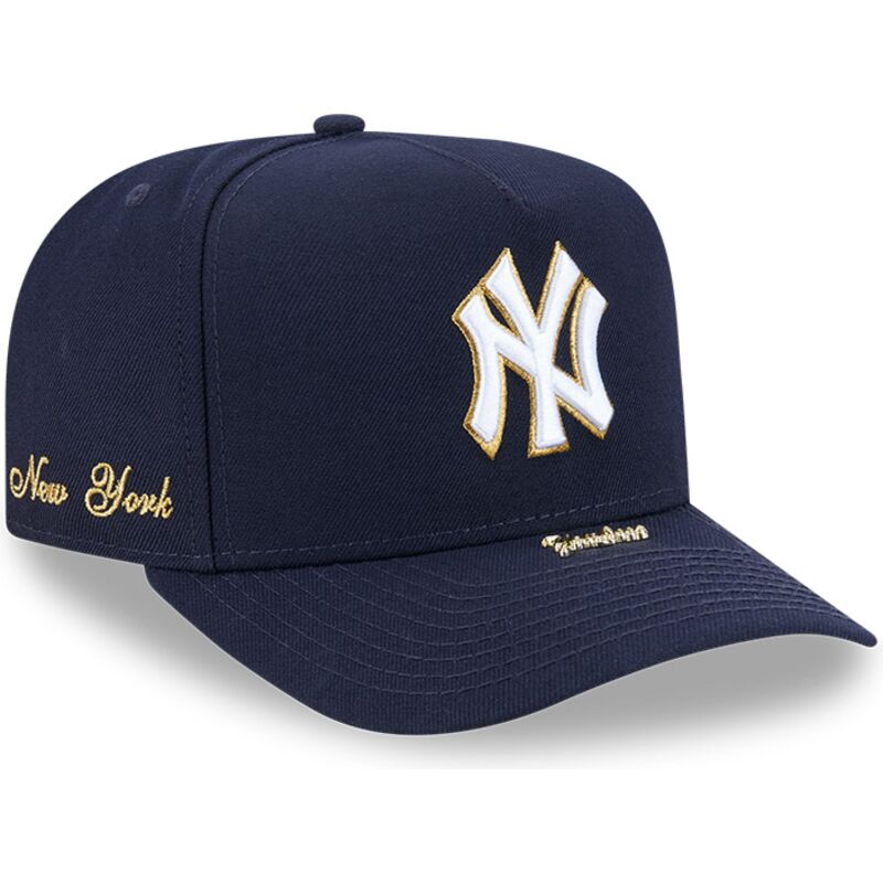petten-gebogen-marineblauw-snapback-9fifty-a-frame-precurved-visor-pin-van-new-york-yankees-mlb-van-new-era