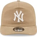 petten-gebogen-beige-snapback-19twenty-precurved-van-new-york-yankees-mlb-van-new-era