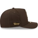 petten-gebogen-bruin-snapback-9fifty-a-frame-precurved-visor-pin-van-chicago-white-sox-mlb-van-new-era