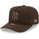petten-gebogen-bruin-snapback-9fifty-a-frame-precurved-visor-pin-van-new-york-yankees-mlb-van-new-era