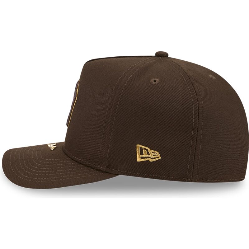 petten-gebogen-bruin-snapback-9fifty-a-frame-precurved-visor-pin-van-new-york-yankees-mlb-van-new-era