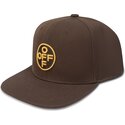 petten-plat-bruin-snapback-off-embroidered-twill-van-l-ab-c-o-off-white