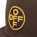 petten-plat-bruin-snapback-off-embroidered-twill-van-l-ab-c-o-off-white
