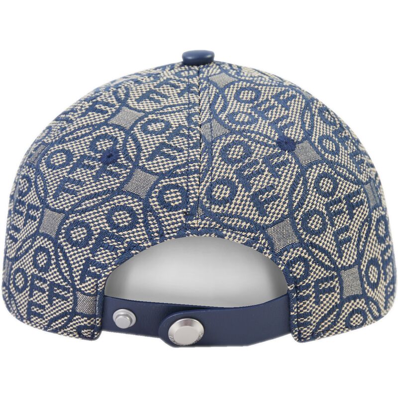 petten-gebogen-marineblauw-verstelbaar-off-jacquard-canvas-van-l-ab-c-o-off-white
