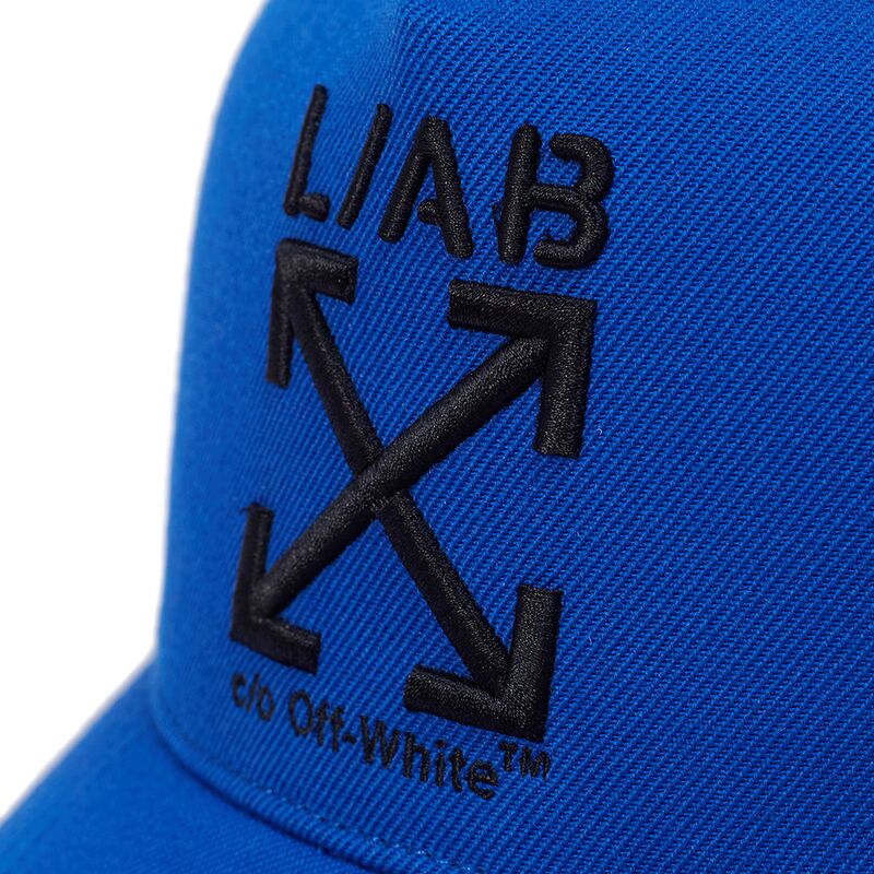 petten-gebogen-blauw-snapback-clamp-arrows-van-l-ab-c-o-off-white petten-gebogen-blauw-snapback-clamp-arrows-van-l-ab-c-o-off-white
