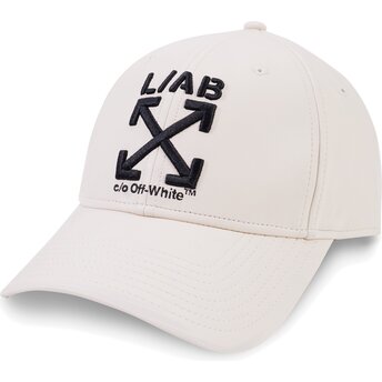 Petten gebogen beige verstelbaar Clamp Arrows PU Leather van L/AB c/o Off-White™