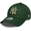 petten-gebogen-groen-verstelbaar-9forty-metallic-van-new-york-yankees-mlb-van-new-era