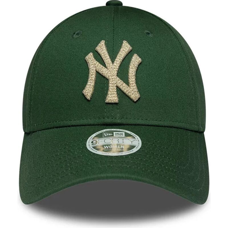 petten-gebogen-groen-verstelbaar-9forty-metallic-van-new-york-yankees-mlb-van-new-era