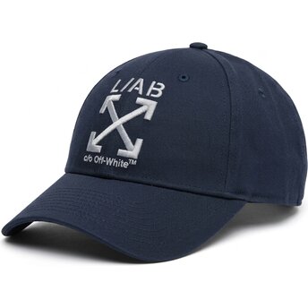 Petten gebogen marineblauw verstelbaar Clamp Arrows Twill van L/AB c/o Off-White™
