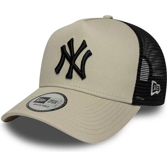 Petten gebogen beige snapback A Frame League Essential van New York Yankees MLB van New Era
