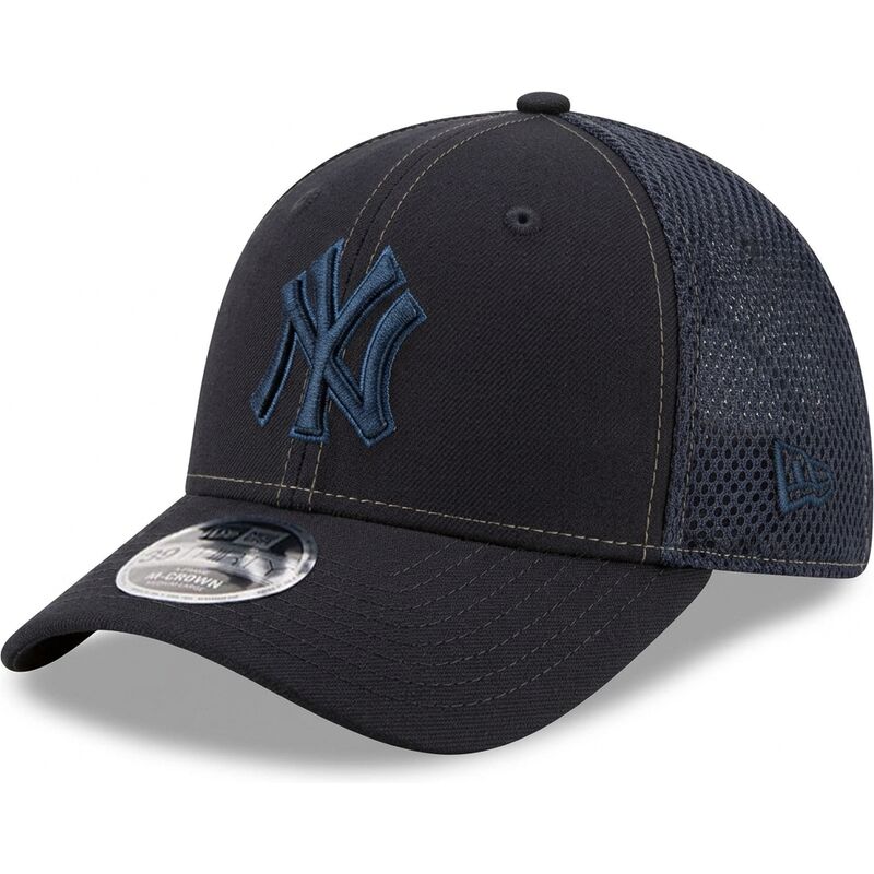 petten-gebogen-marineblauw-fitted-39thirty-m-crown-neo-van-new-york-yankees-mlb-van-new-era