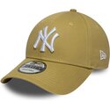 petten-gebogen-khaki-verstelbaar-9forty-league-essential-van-new-york-yankees-mlb-van-new-era