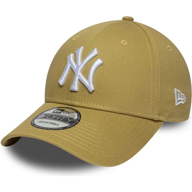 petten-gebogen-khaki-verstelbaar-9forty-league-essential-van-new-york-yankees-mlb-van-new-era