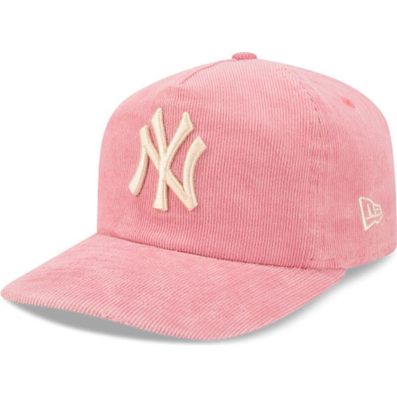 petten-gebogen-roze-verstelbaar-19twenty-precurved-corduroy-pastel-van-new-york-yankees-mlb-van-new-era