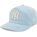 petten-gebogen-blauw-verstelbaar-19twenty-precurved-corduroy-pastel-van-new-york-yankees-mlb-van-new-era