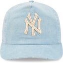 petten-gebogen-blauw-verstelbaar-19twenty-precurved-corduroy-pastel-van-new-york-yankees-mlb-van-new-era